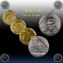 SRBIJA SET kovancev 2012